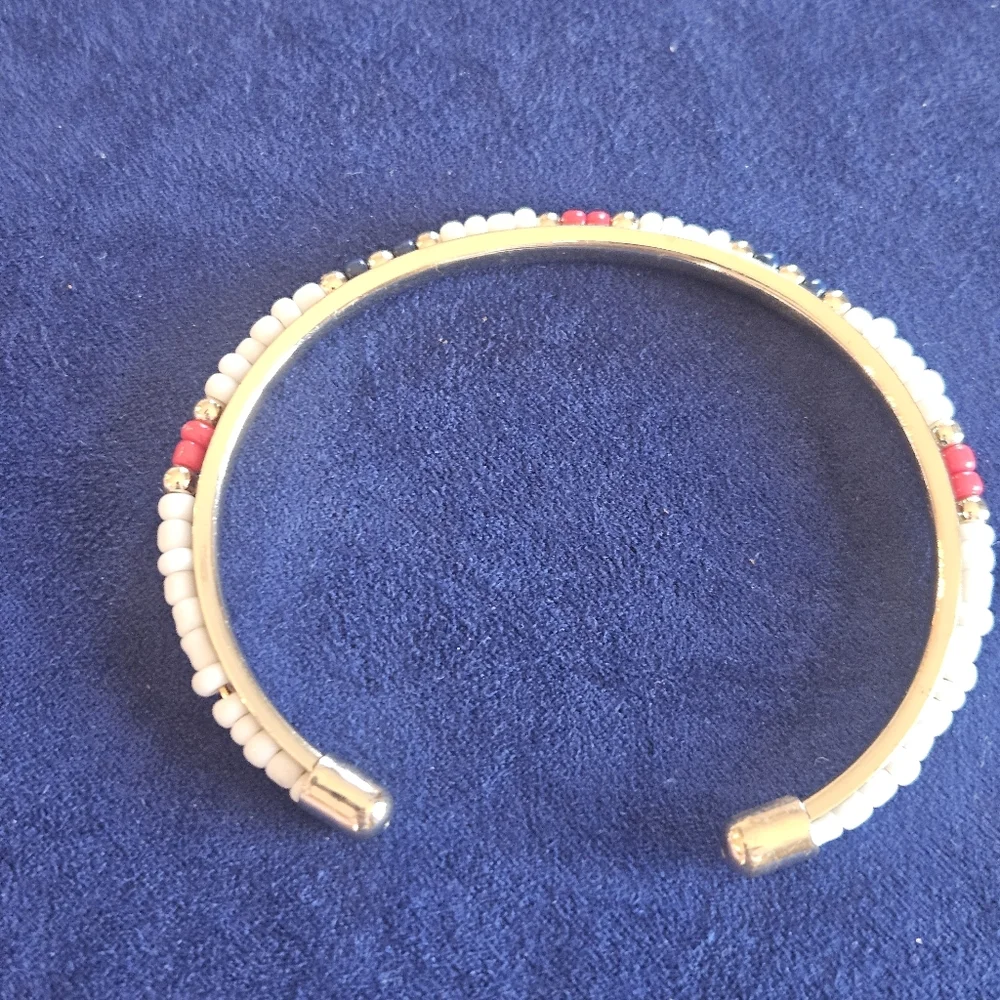 Vintage Goldtone and Multicolor Bangle Set